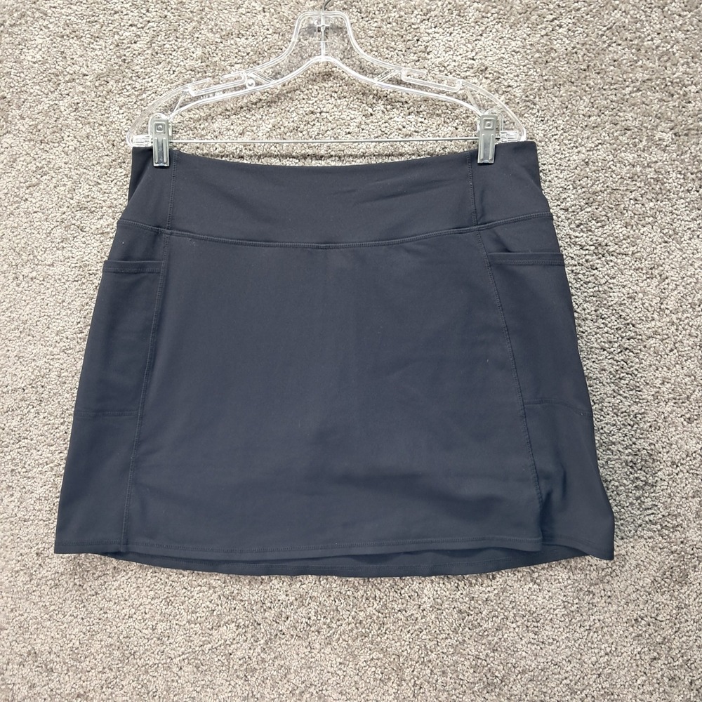 Skechers Los Angeles Black Active Skort with Pockets Size XL Athletic Golf